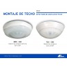 Detector Doble tecnología  360° montaje en techo CROW SRX360