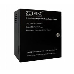 Fuente 12 / 24V-3A gabinete & cargador ZUDSEC  Z-CPB2