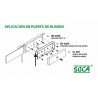 Fijación base para puerta  600lb SOCA EB200A
